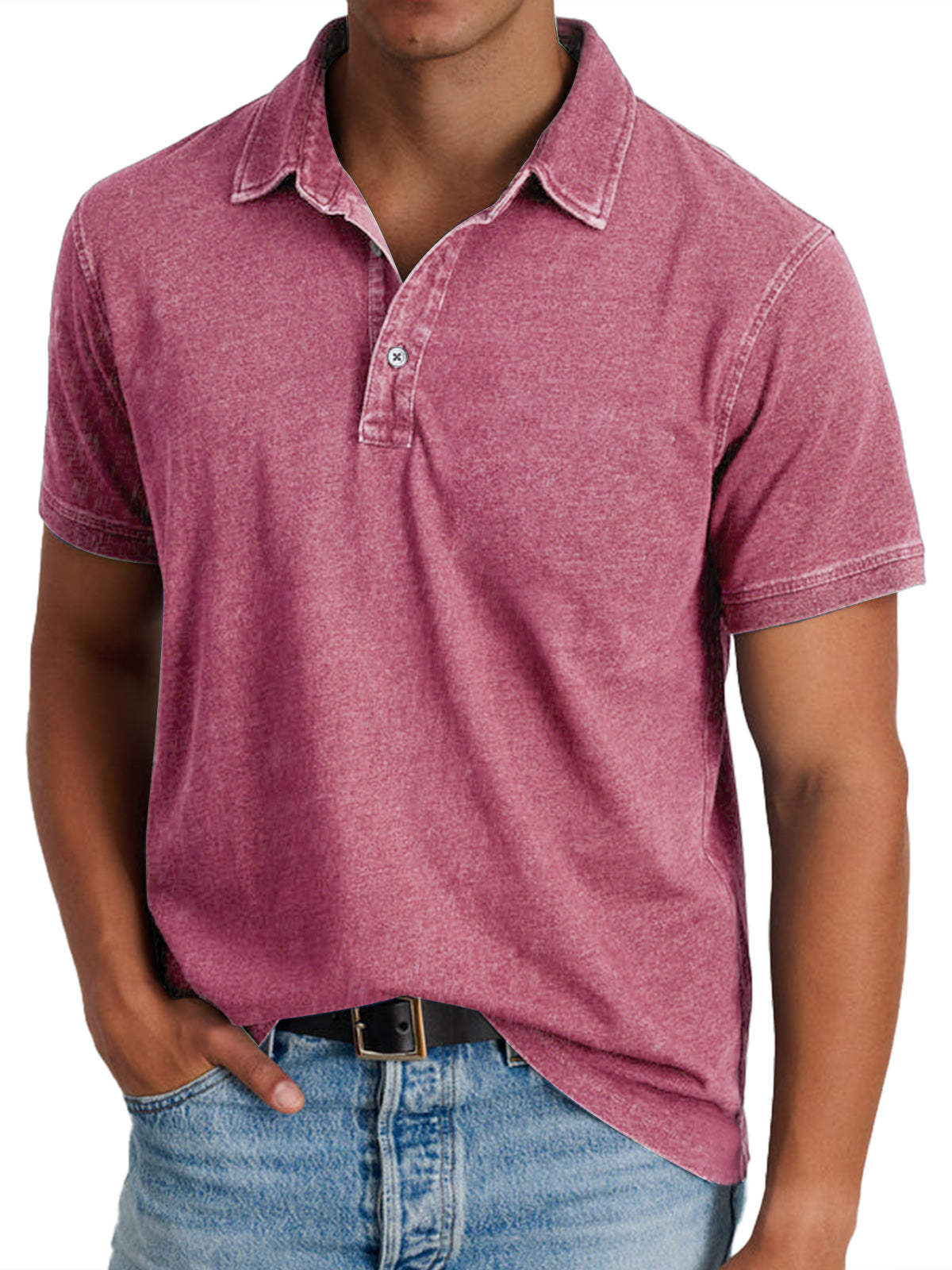 Polo casual con colletto