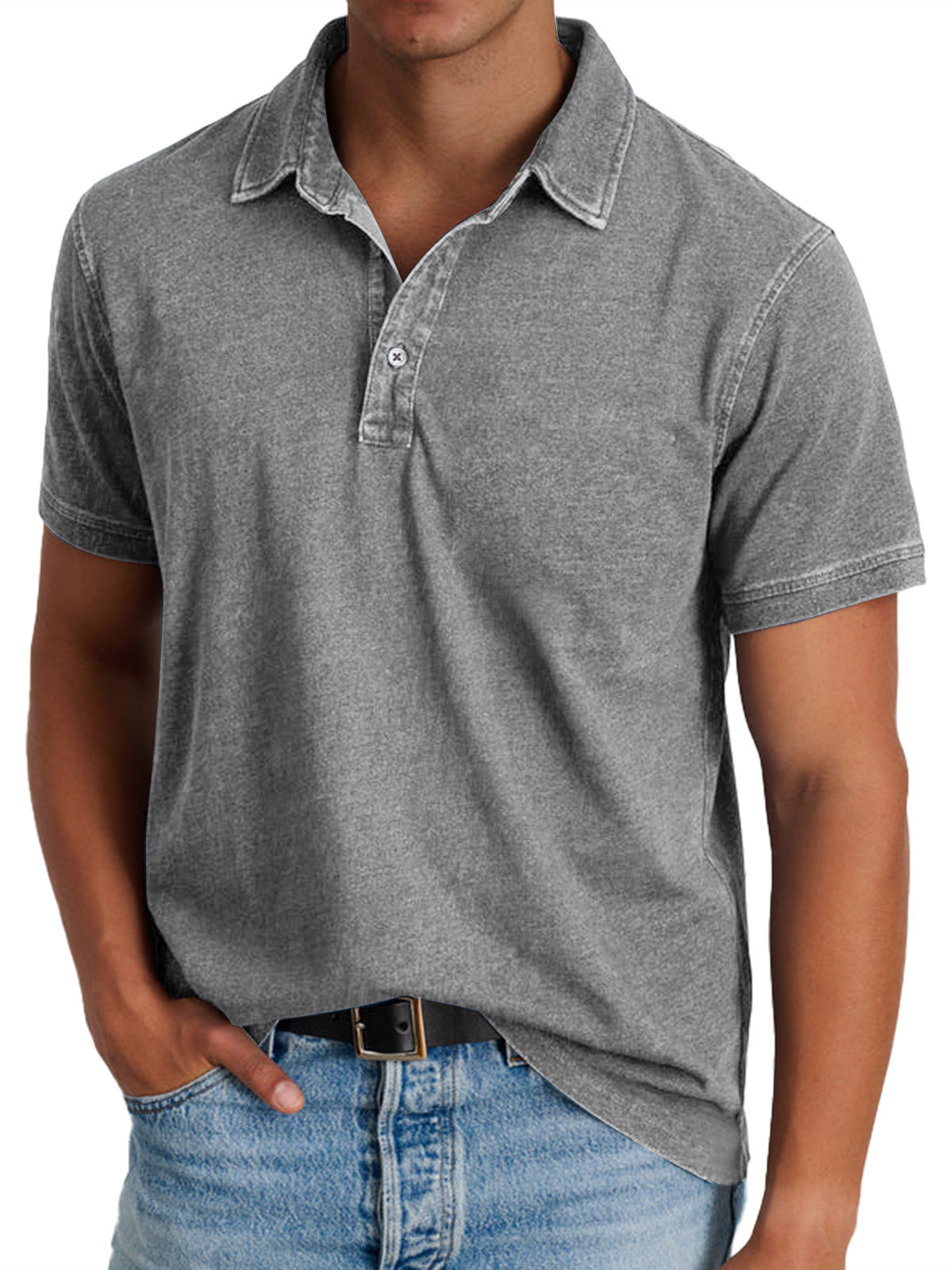 Polo casual con colletto
