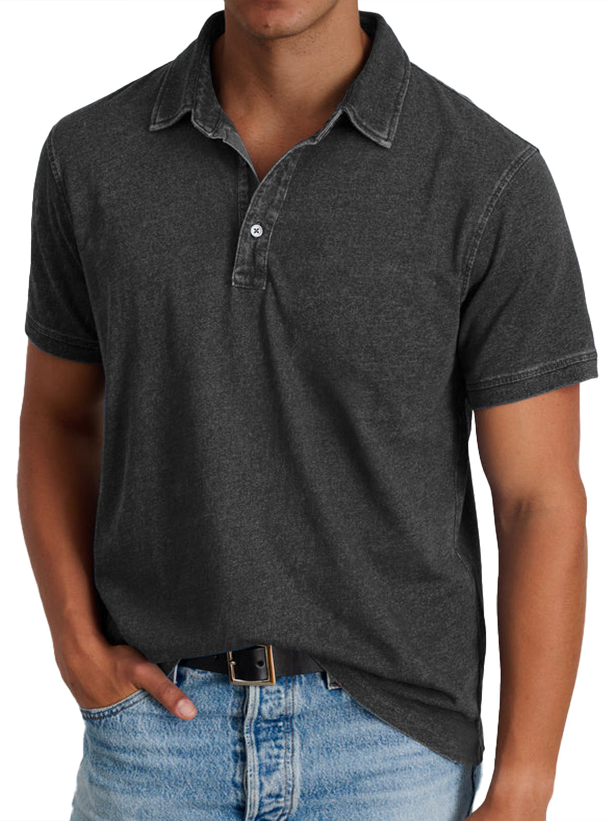 Polo casual con colletto