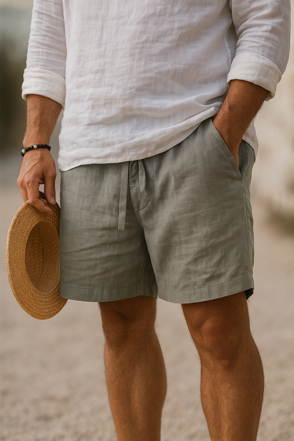 Pantaloncini di lino
