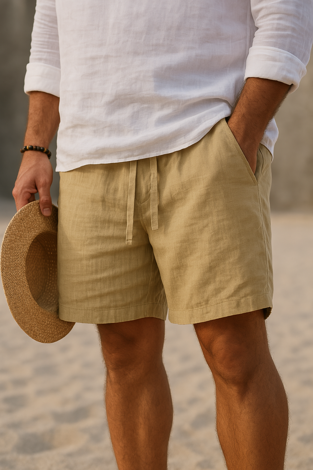 Pantaloncini di lino