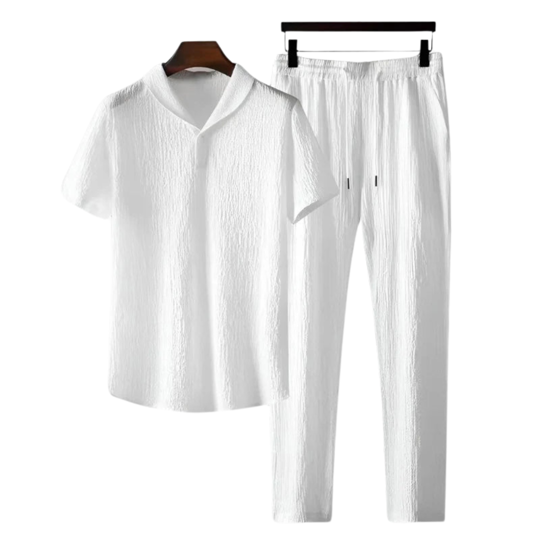 Conjunto de polo y pantalón de algodón