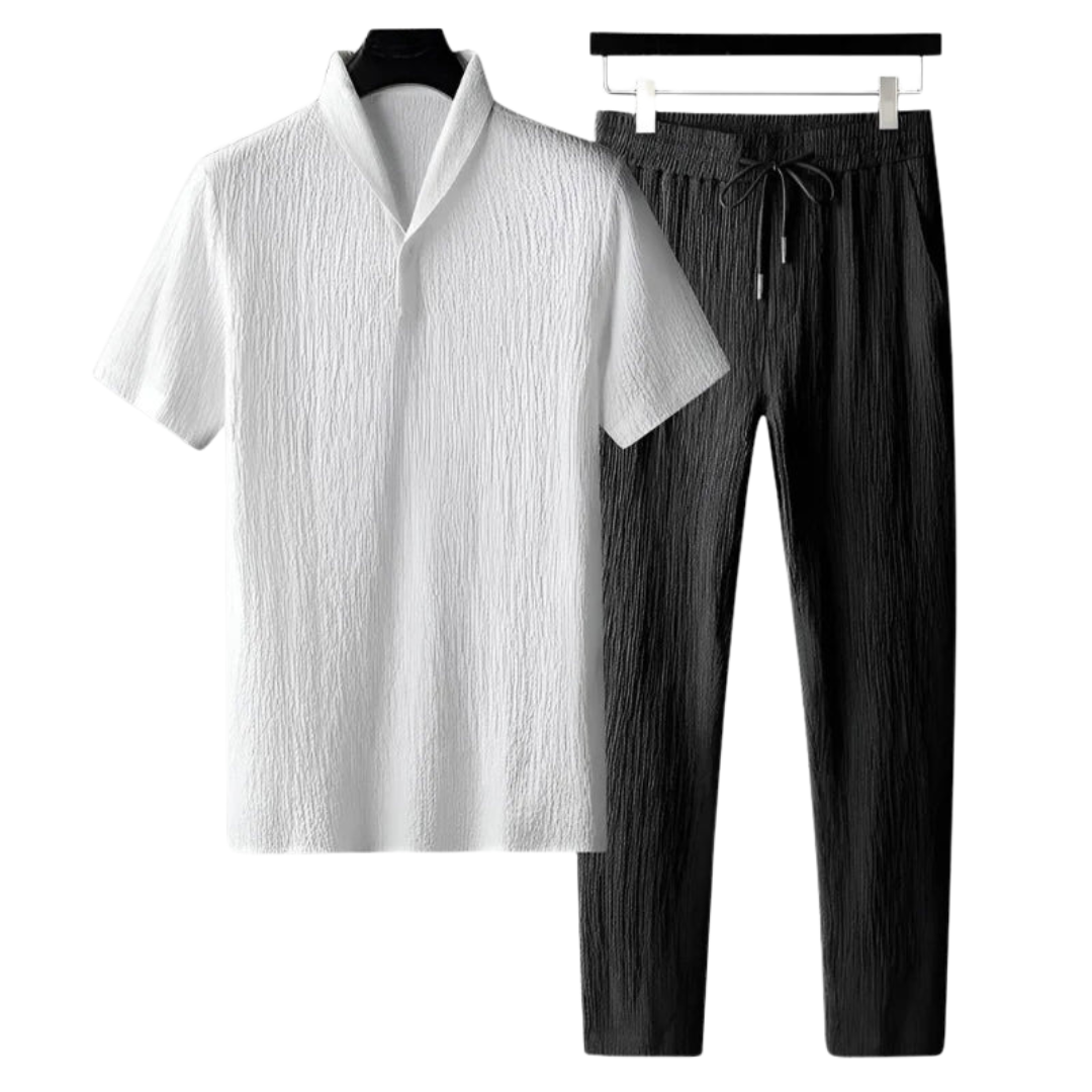 Conjunto de polo y pantalón de algodón