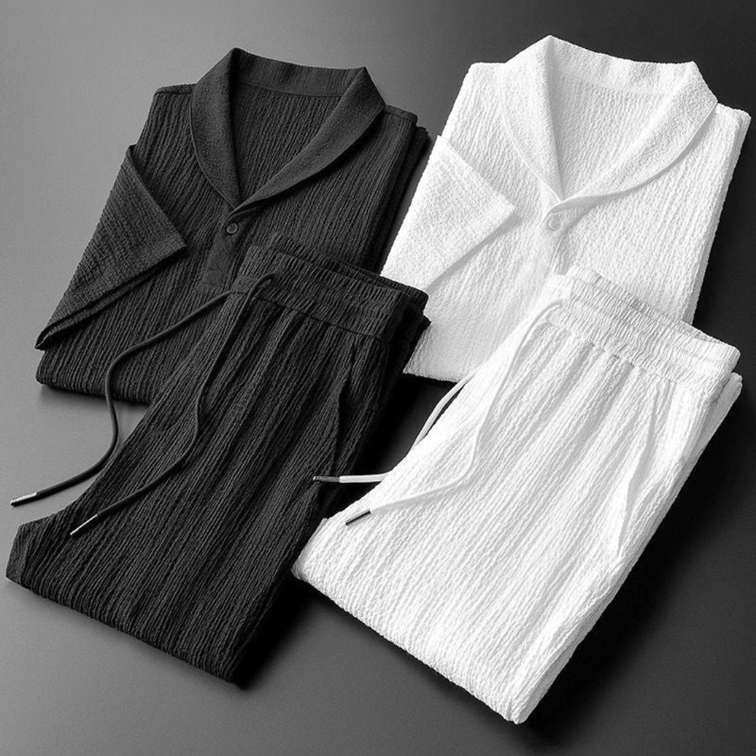 Conjunto de polo y pantalón de algodón