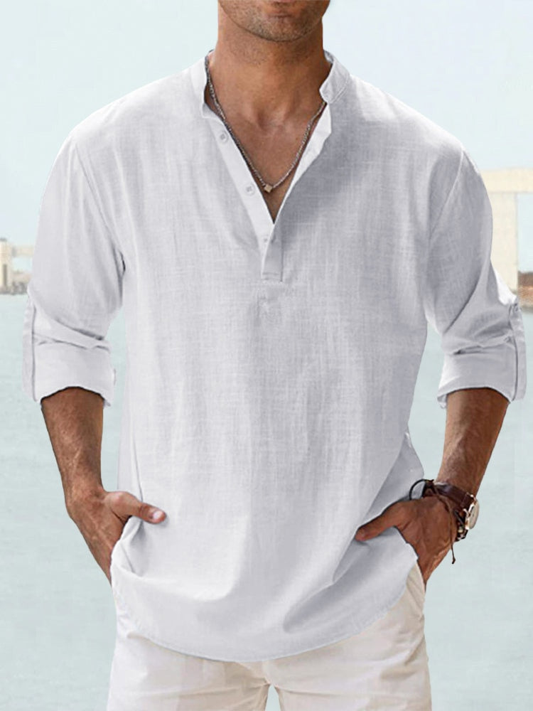 Chemise en lin respirant