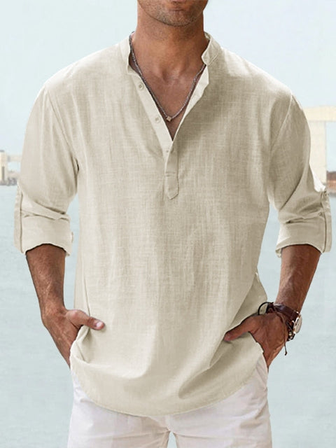 Chemise en lin respirant