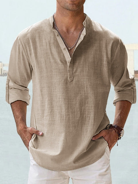 Chemise en lin respirant