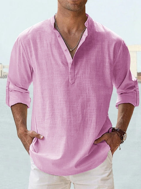 Chemise en lin respirant