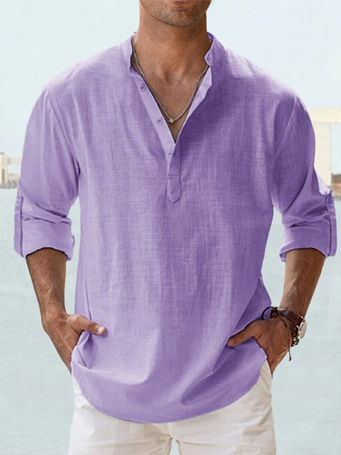 Chemise en lin respirant