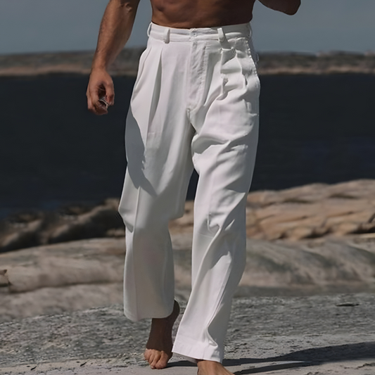 Breathable Cotton-Linen Trousers