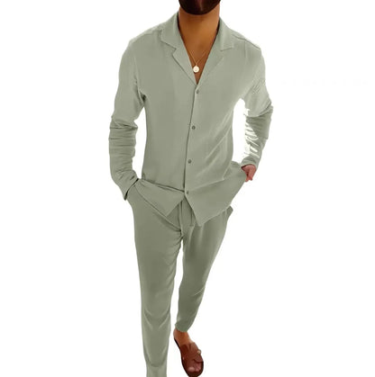Men's Summer Linen Set