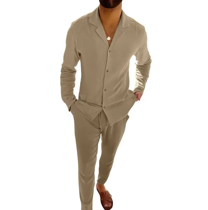 Men's Summer Linen Set