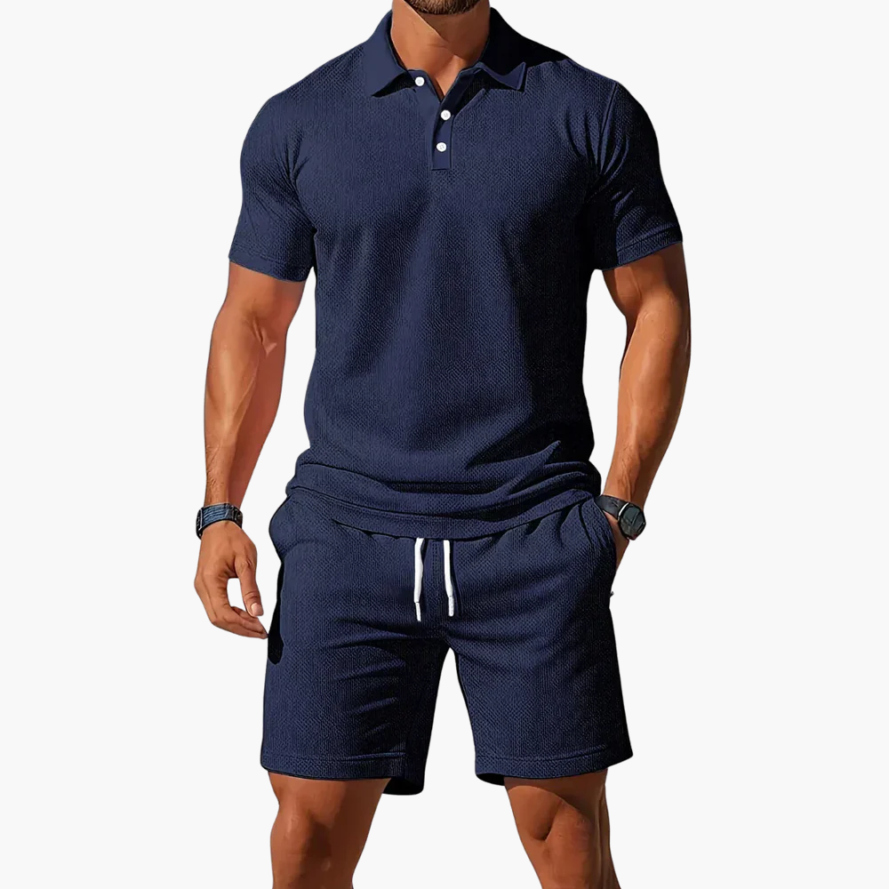 Men's Polo & Shorts Set