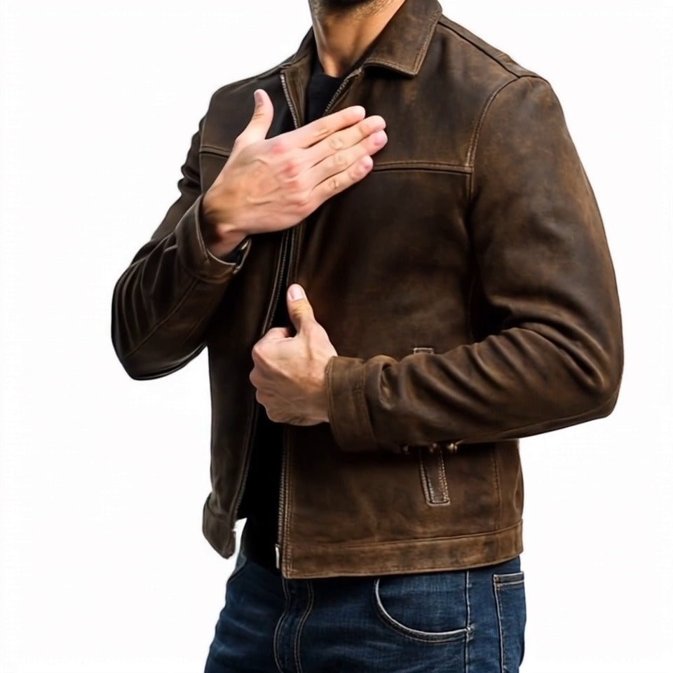 Timeless leather jacket