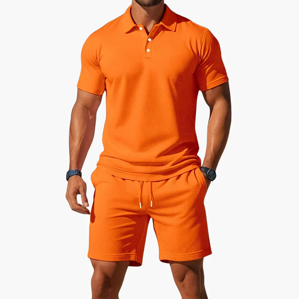 Men's Polo & Shorts Set