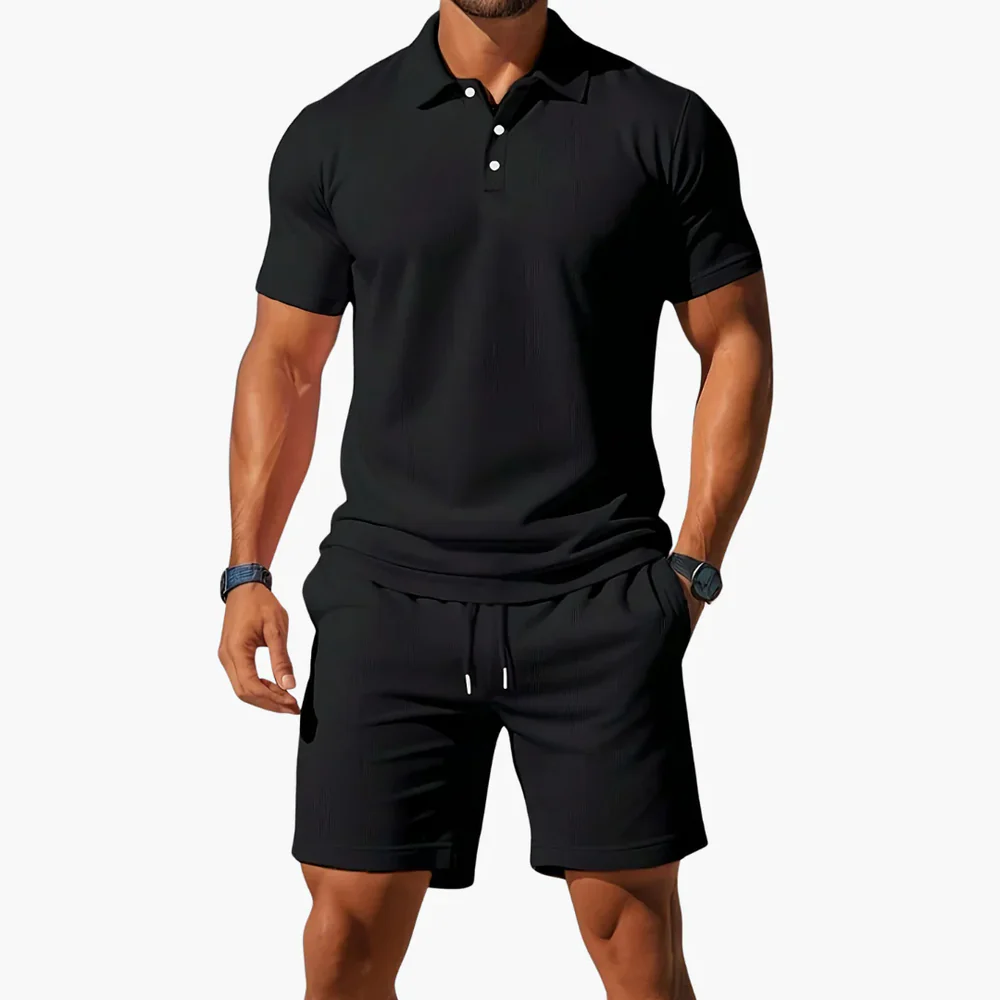 Men's Polo & Shorts Set