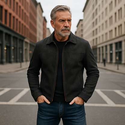 Timeless leather jacket