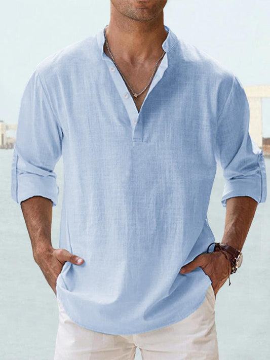 Chemise en lin respirant